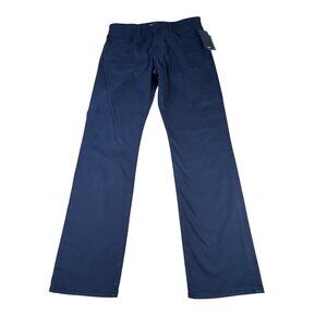 NEW Mavi Mens Matt Royal Blue Twill Jeans Pants Size 34x34 Straight Leg Stretch